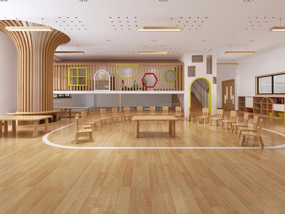 现代幼儿园教室3D模型下载